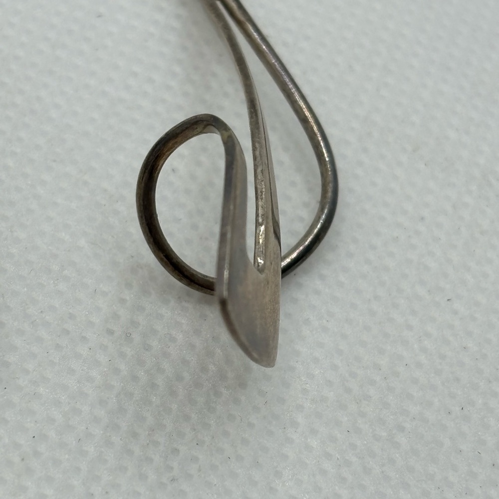 HOB 925 Modernist Dangle Earrings.  Around 2” long not counting hooks. - Picture 13 of 15